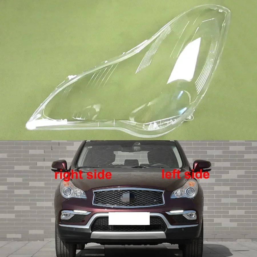 

For 2008-2015 Infiniti QX50 EX25 EX35 Headlight Lens Shell Headlamp Cover Transparent Mask Replace Original Lampshade Plexiglass