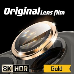 Lens Metal Ring Protector Glass For iPhone 15 14 11 12 13 Pro Max Plus Mini Camera Lens Protection HD Tempered Glass Camera Film