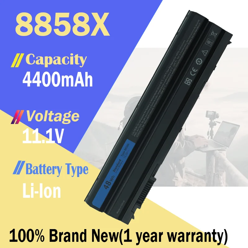 8858X T54FJ 48Wh/60Wh batería del ordenador portátil para DELL Latitude E6420 E6430 E6520 E6530 E6540 E5420 E5430 E5520 E5530 Vostro 3460 3560