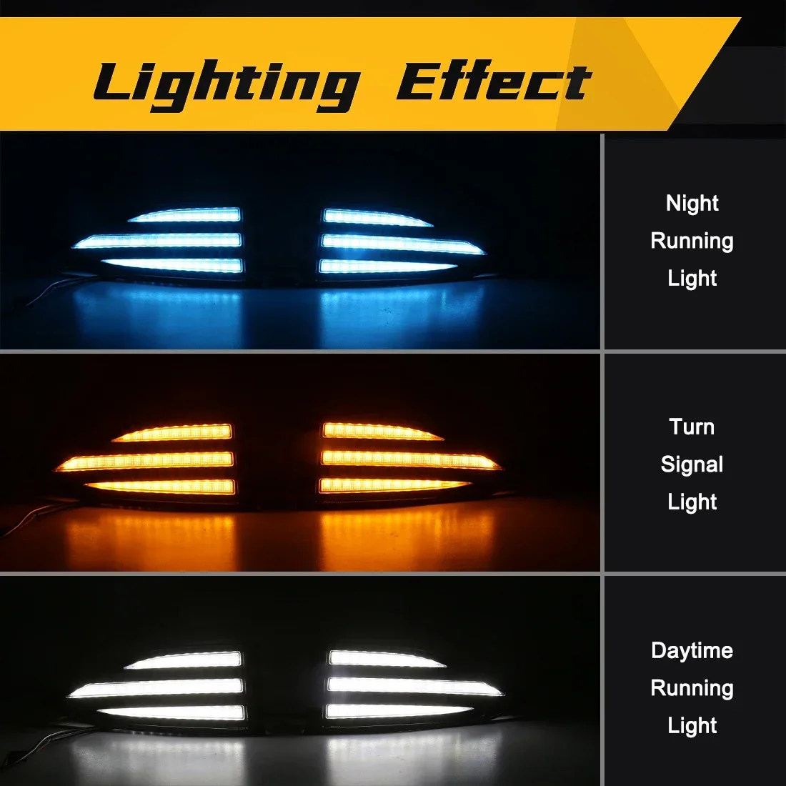 LED Daytime Running Light DRL For Mazda CX5 CX-5 2022 2023 Car Fog Dynamic Turn Signal Lamps White Yellow Blue Car Accessories