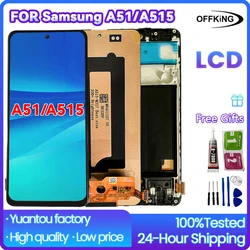 For Samsung Galaxy A51/A515 SM-A515F Touch Screen Digitizer For Samsung SM-A515F/DS Framed LCD 6.5 inches