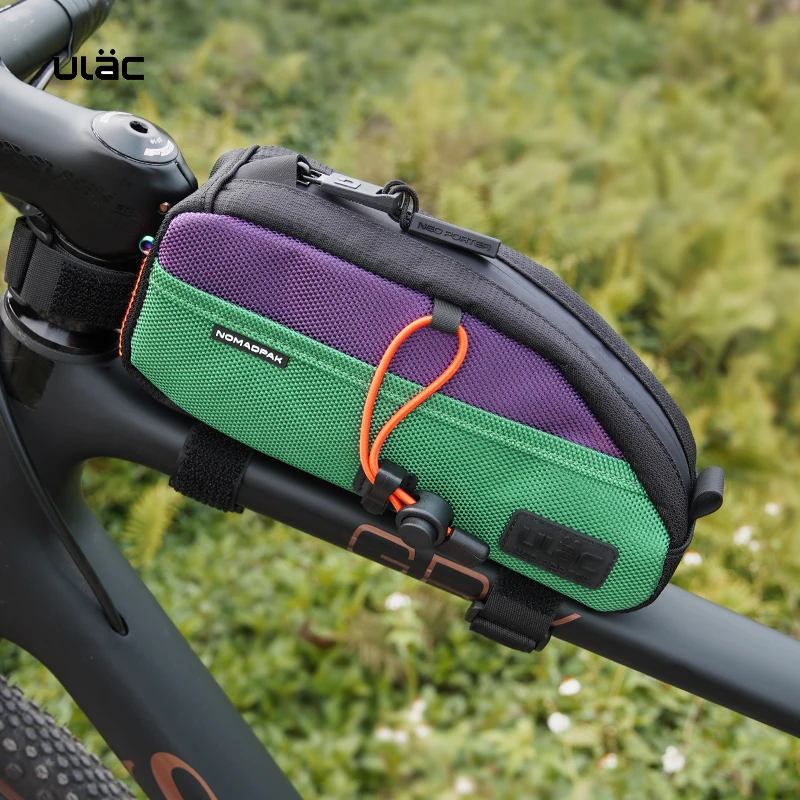 ULAC Fahrrad-Rahmentasche MTB Bike Oberrohrtasche Hochwertige Langlebige Stofftasche 1,2/1,6L Kapazität Ultraleichte Fahrradtasche mit Seitentasche – Detail 28