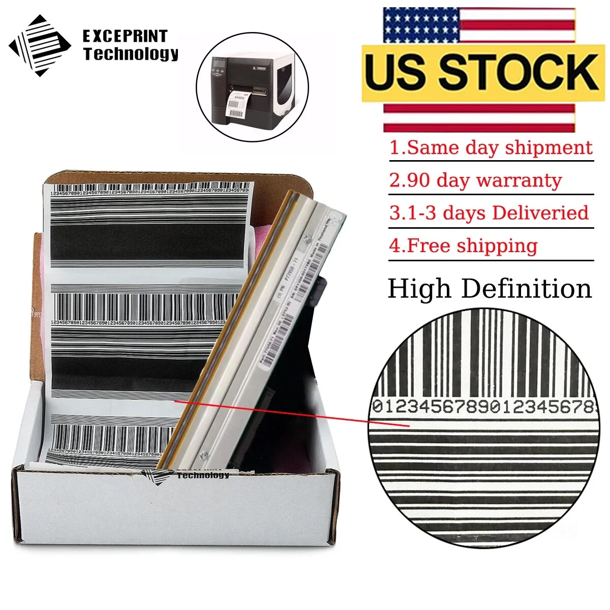 

✅Printhead for Zebra ZM600 Thermal Label Barcode Printer 203dpi 79803M USA STOCK✅