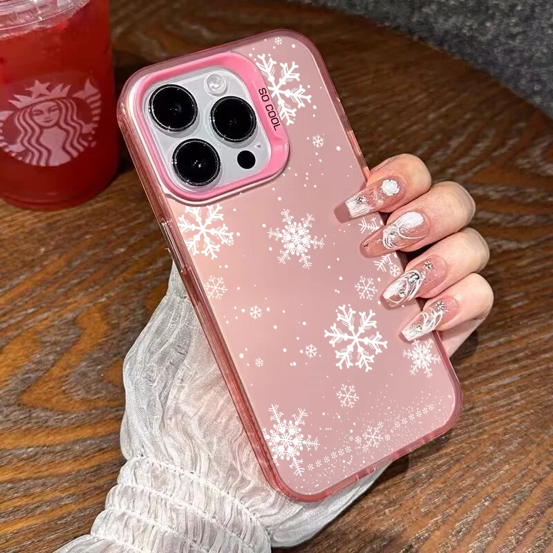 Árvore de natal floco de neve caso para huawei honor magic 5 6 pro 7 lite 90 200 400 pro lite x6b x9b x9a x9 x8a x7b duro imd capa