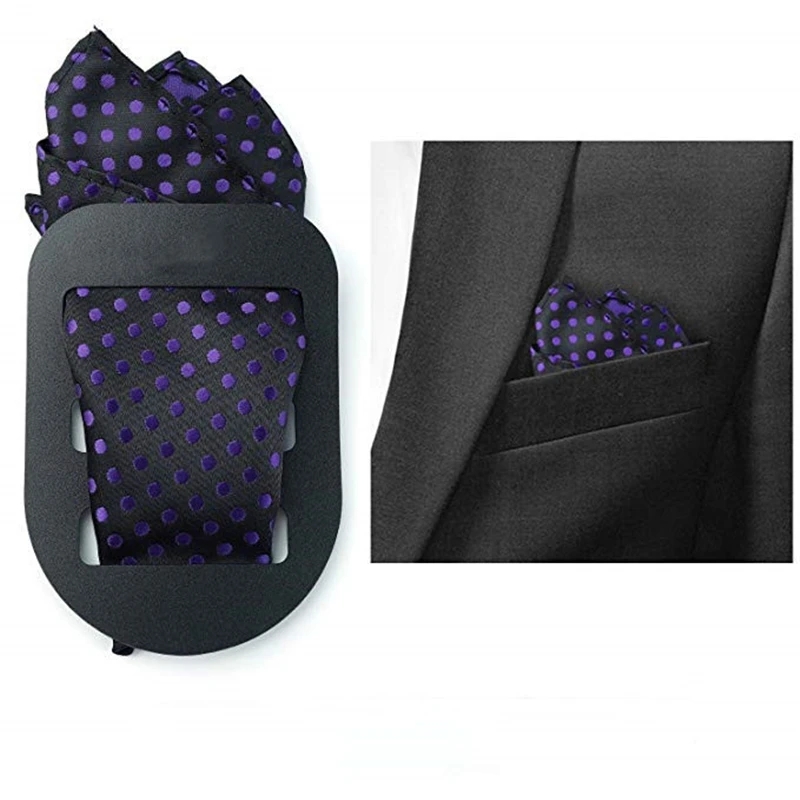 PE Material Suit Pocket Square Holder Handkerchief Retaining Clip Suit Pocket Support Rack Cadeau Homme