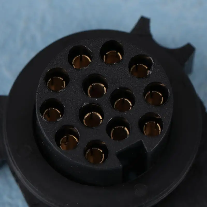 

Буксировочная розетка, автомобильные аксессуары, 13 контактов, 12 В, евро, круглая розетка для прицепа, прицепа, электрический разъем, адаптер