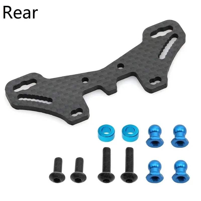 

Carbon Fiber Front and Rear heighten Shock Tower Pl for Tamiya TT02S TT02SR TT-02 Type-S TT-02 Type-SR 1/10 RC Car Upgrade Parts