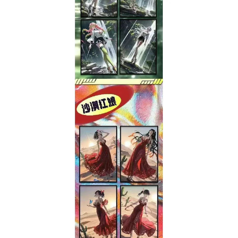 Nuova carta da collezione Demon Slayer Art board Anime Cute Girl Collezione rara Regali giocattolo