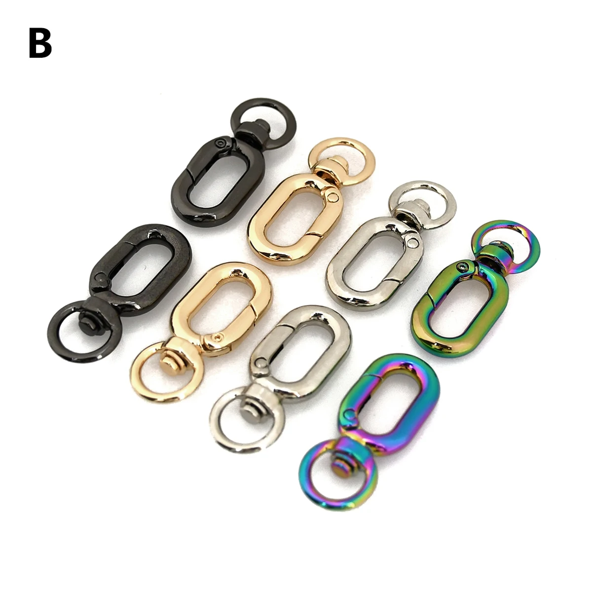 1pcs Metal Snap Hook Fashion Hang Buckle for Webbing Leather Craft Bag Strap Belt Garment Luggage DIY Accessory 10mm