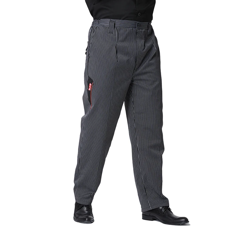 Chef-werkkleding Koksbroek Ademende cargobroek Kantinekleding Catering Keuken Werk Losse broek Taille gevlankt met elastiek