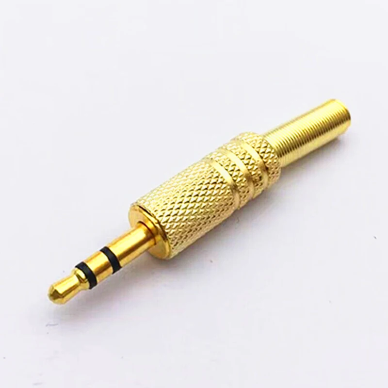 Gold Plated 3.5mm 2-core 3-core Plug 2-pin/3-pin Single And Dual Channel 3.5mm Revolving Spring Terminal A4