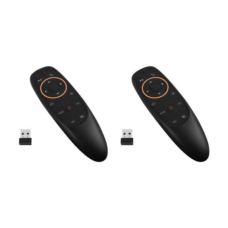 2X G10S Air Mouse Voice Remote Control 2.4G USB Receiver For Android TV BOX PC Gyro Sensing Mini Wireless Smart Remote