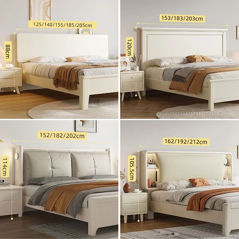 Buy 1.35 meters, 1.8 meters and 2 meters for the bedside single, and sell the white solid wood bedside soft bag and backrest boa