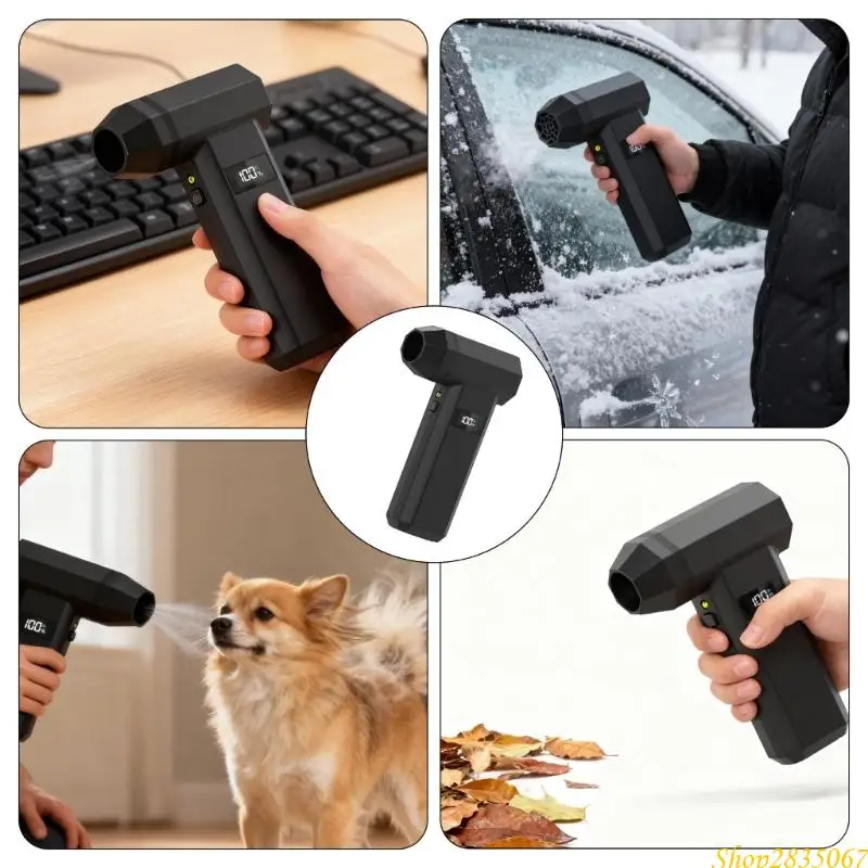 (1) منفاخ توربيني، منفاخ ثلج محمول قوي وعالي السرعة للسيارات، قوة قابلة للتعديل بـ 4 سرعات 831F #4