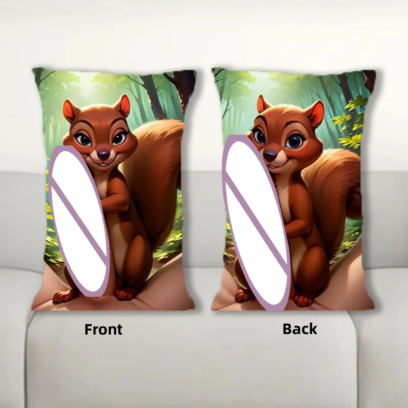 

Dakimakura Anime Squirrel Nsfw Sofa Cushion Body Pillow Cover Double Side Print Bedding Throw Pillow Case Home