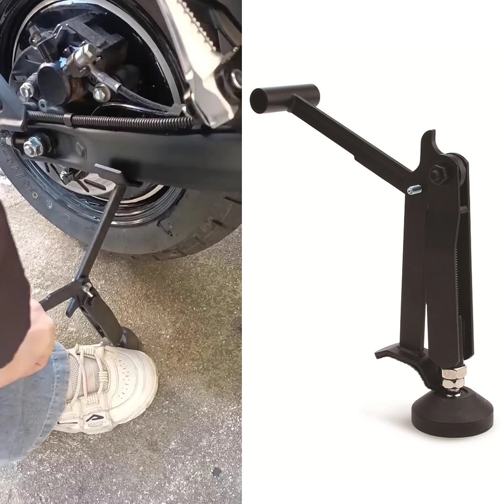 For Harley For Honda For BMW Universal Portable Motorcycle Stand Labor Saving Foldable Wheel Chain Cleaning Maintenance Stand