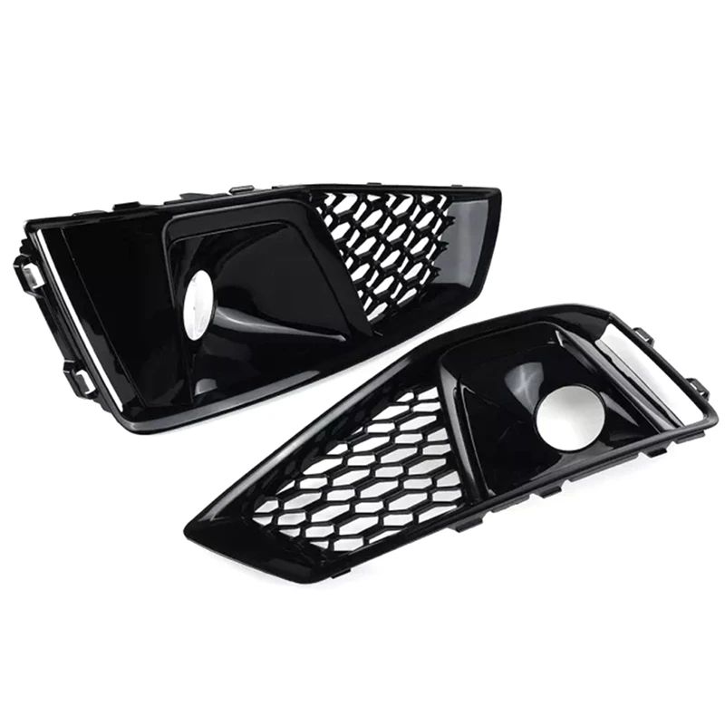 

1 Pair Front Bumper Fog Light Lamp Grill Grille For A4 B9 S-LINES S4 2019 2020 8WD807681J 8WD807682J