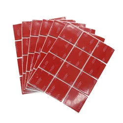 60 Pcs Stationery Tape Gray Double-Sided Acrylic Foam Strong Rubber Container Hook Mobile Phone Holder 30x30mm