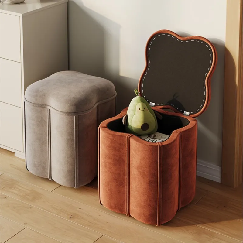 

MOMO Household Doorway Shoe Bench Entry Shoes Storage Storage Small Stool Simple Solid Wood Living Room Sofa Footrest Bench