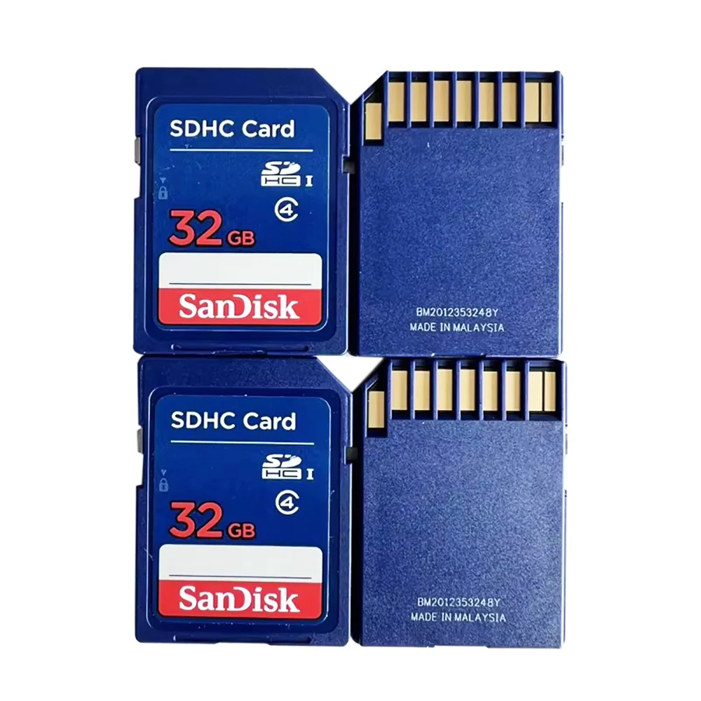 SanDisk بطاقة SD 32 جيجابايت بطاقة ذاكرة الكاميرا لكانون نيكون باناسونيك CCD بطاقة الكاميرا الرقمية سيارة شنت بطاقة فلاش SDHC بطاقة كبيرة