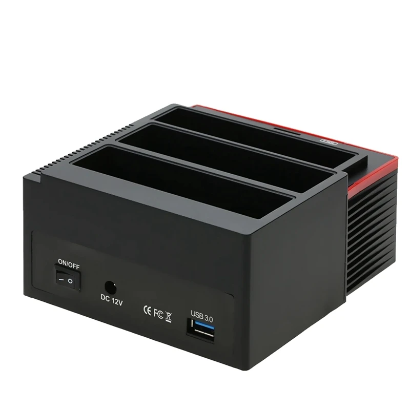 All In 1 Dual Bay HDD Docking Station Multifunctional 2.5/3.5Inch IDE&SATA Hard Disk Base USB 3.0 HDD Station EU Plug