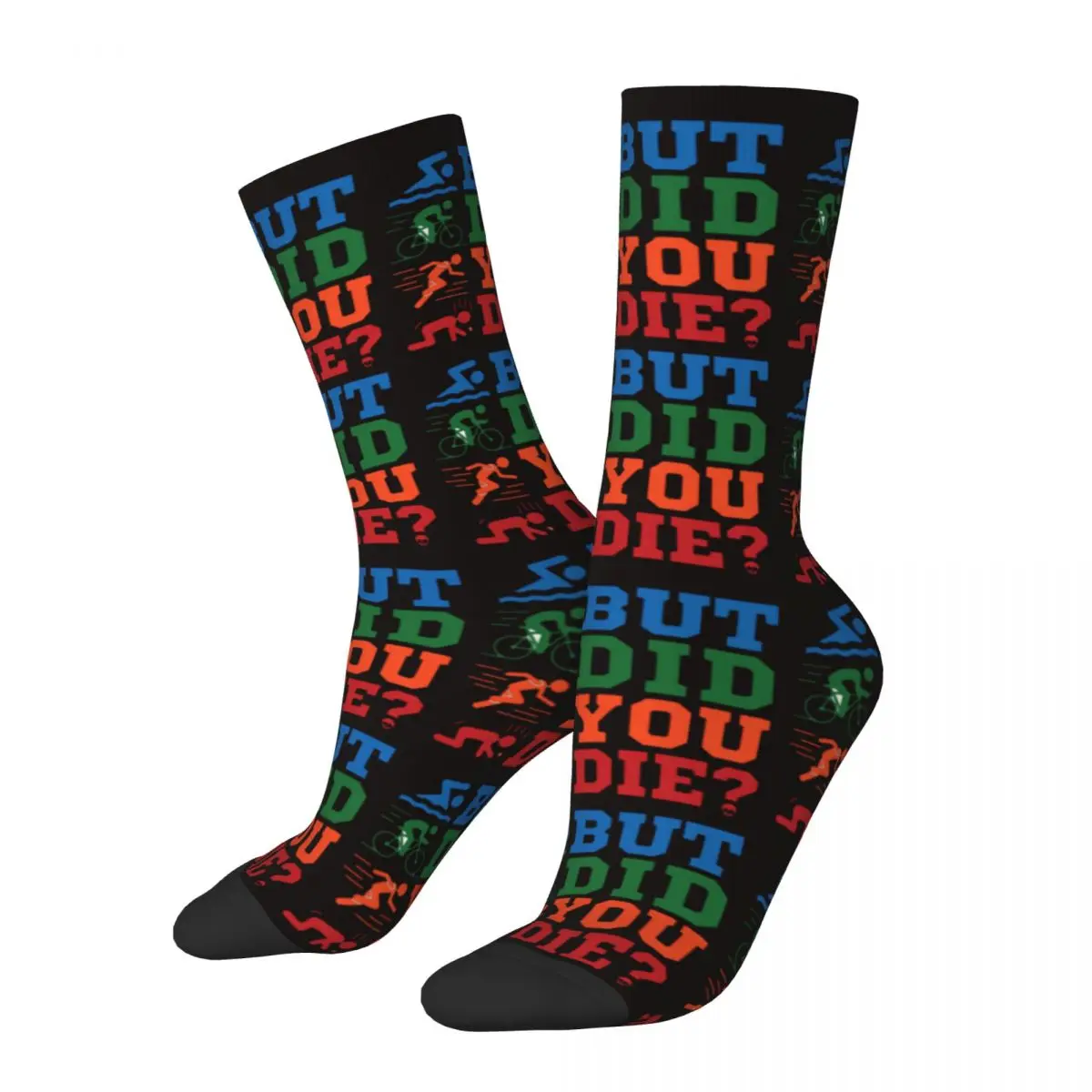 But Did You Die Funny Unisex Winter Socks Cycling Happy Socks Street Style Crazy Sock