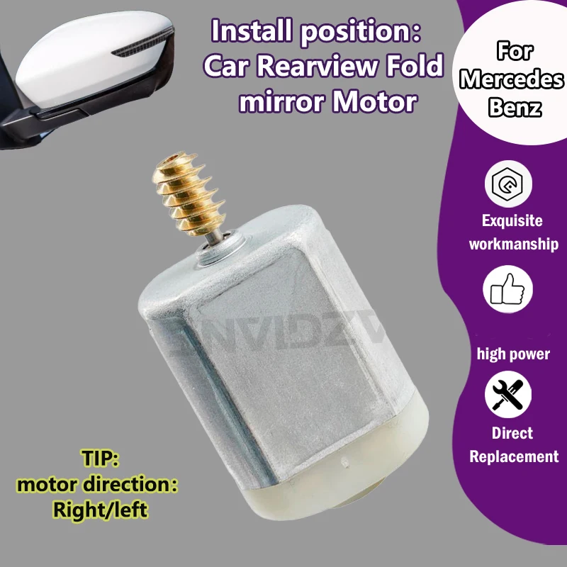 

AZGIANT FC-280PD-10400 For Mercedes Benz M-Class W164 ML63 AMG 2005-2011 Car Power Folding Unit Mirror Actuator Motor replace