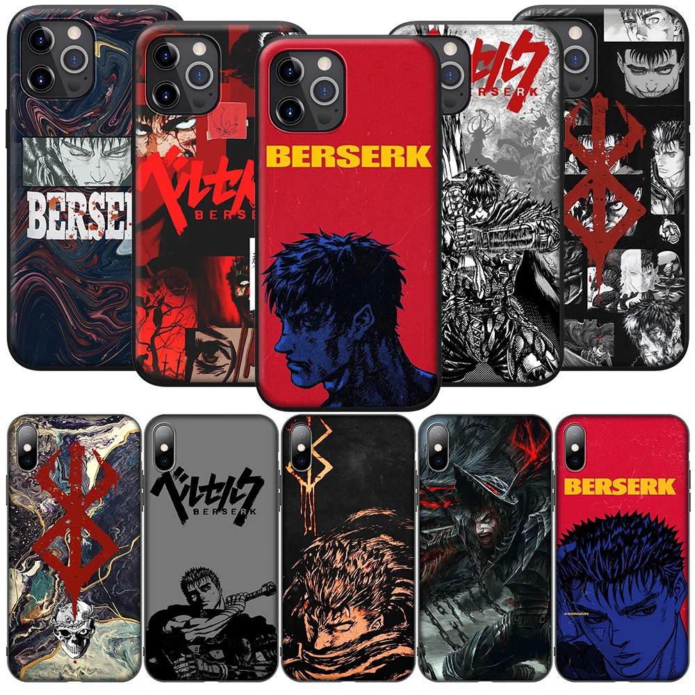 SO11 Anime Berserk Guts Cover Phone Case for Xiaomi Redmi 13 12C 12 10C 10 9C S2 10 9T 10A 9C 9A 9 8A 8 7A 7 6A 6 Pro NFC