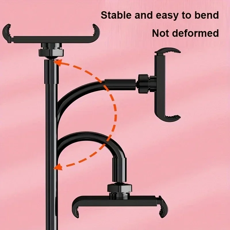 70cm Phone Holder Stand Lazy Bracket Headrest Bed 360 Flexible Long Arms Clamp Mount For iPhone Samsung and 3.5~6.7