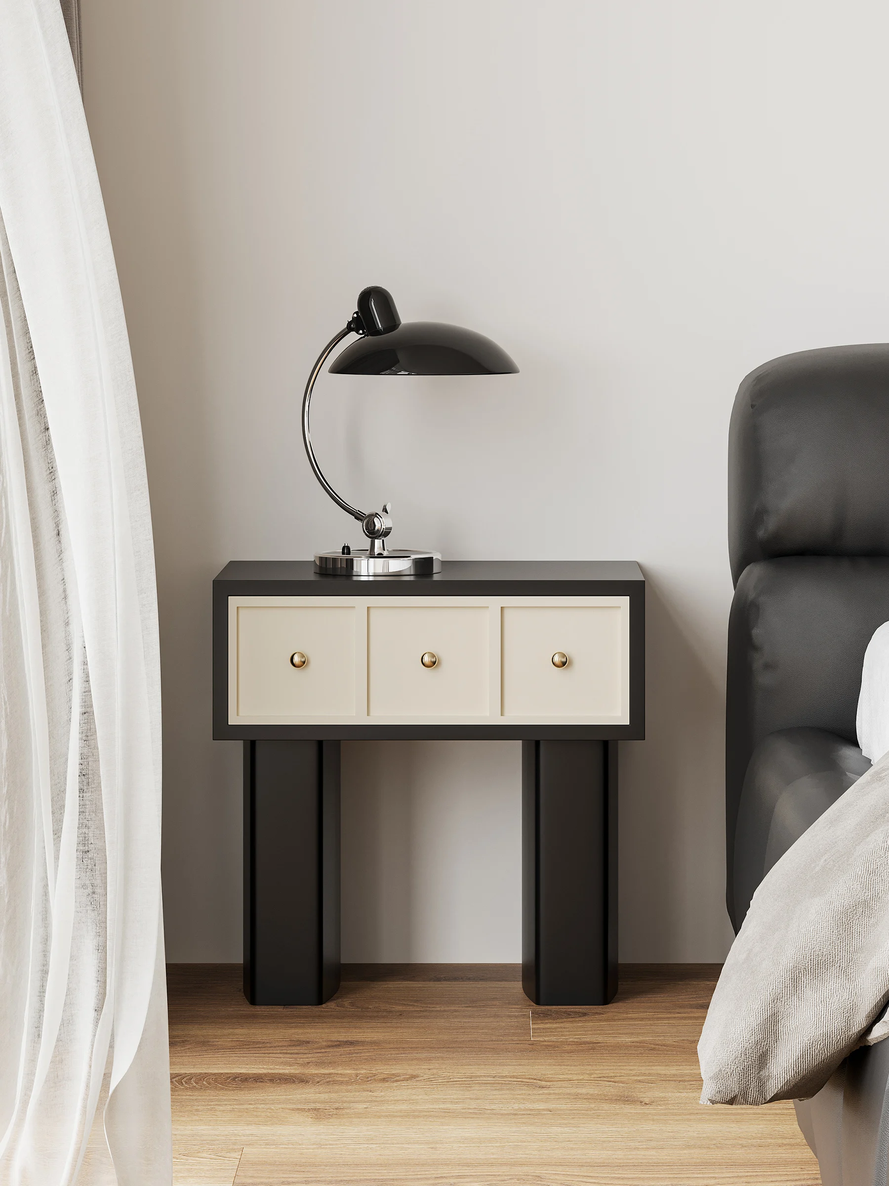 Simple ins Korean classic American creative bedside table, small apartment cabinet
