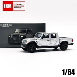 JKM 1/64 JEEP Gladiator Diecast Model Car Alloy Toys Classic Off Road Pick-up Car Vehicle For Adults Gifts Hobby Collection