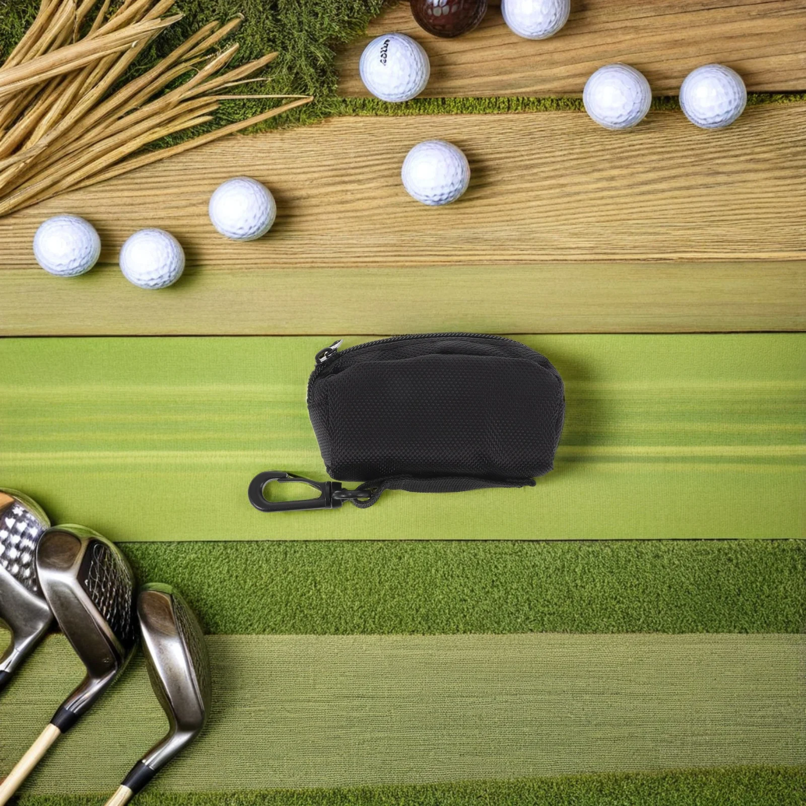 Golf Storage Zippered Weather Resistant Material for Golf Accessories Cart Backpack Belt Enhanced