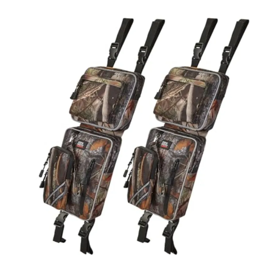 

KEMIMOTO ATV Fender Bags Camo Storage Bags Water-Resistance Saddle Bags Black Water Holder Compatible with Sportsman Scrambler