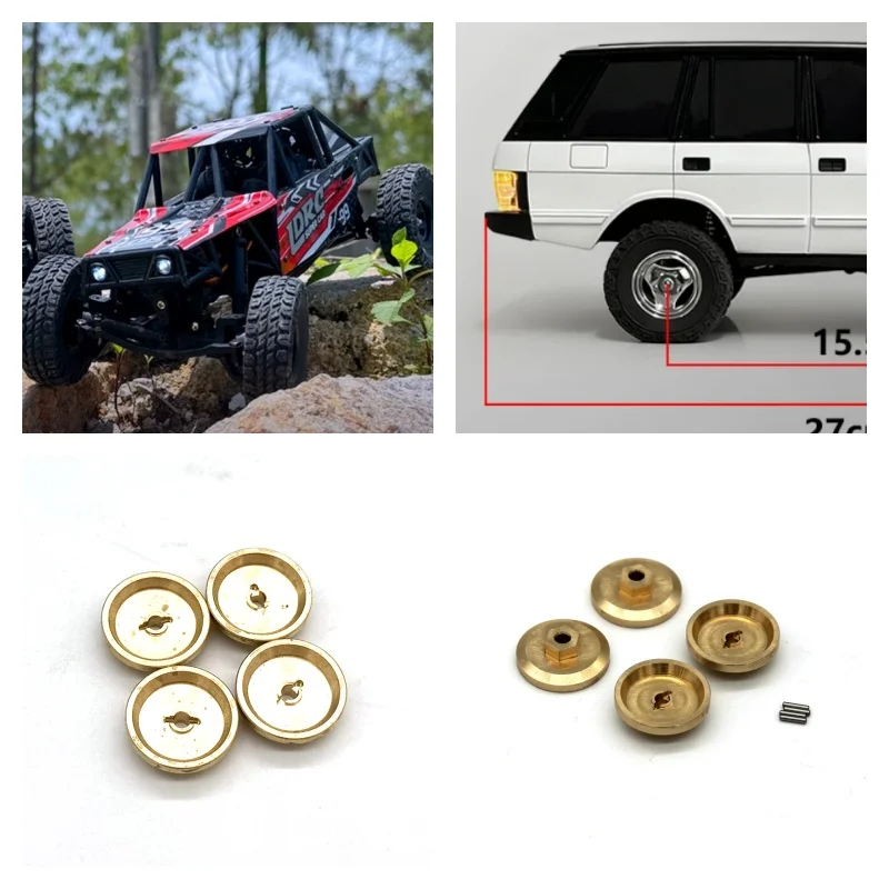 

Metal accessories LDRC LD18499 LD18401 1/18 remote control car, brass, counterweight 7mm, adapter, part