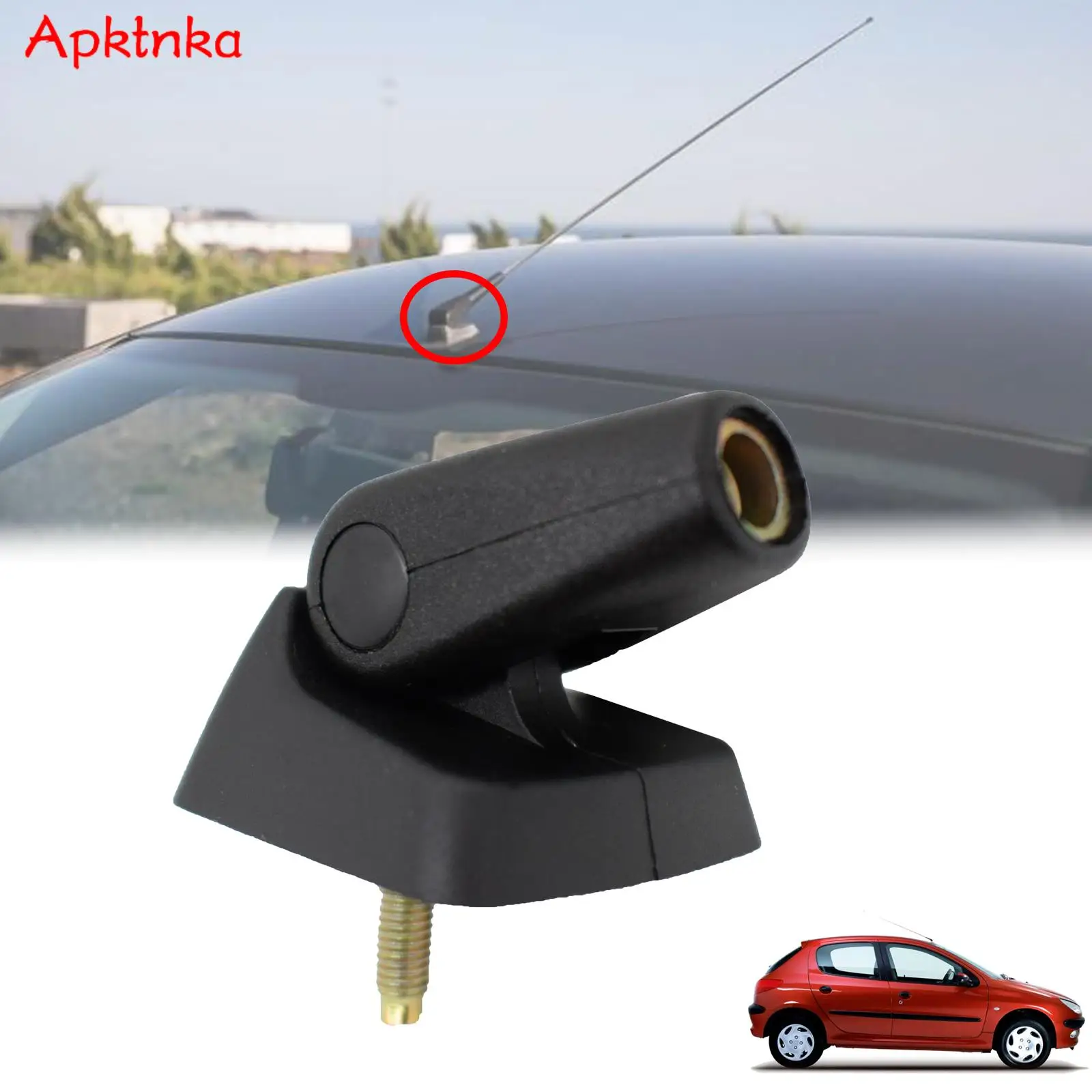 Car Roof Aerial Antenna Mount Base For Peugeot 106 205 206 306 309 405 406 806 For Citroen AX BX C15 Berlingo Xsara Saxo 656110