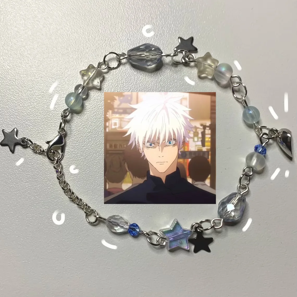 Geto + Gojo inspired friendship bracelet - Jujutsu kaisen inspired handmade jewelry