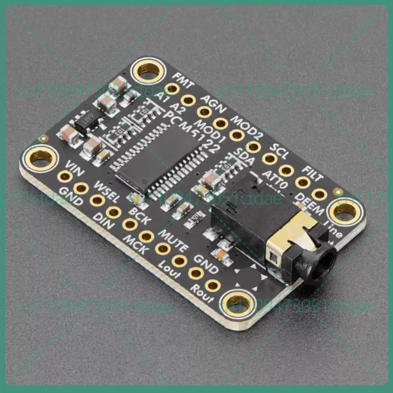 1-5pcs For PCM5122 6421 I2S DAC Audio Module Line Level Output Support HW I2C SPI Control Digital Audio Decoder Board
