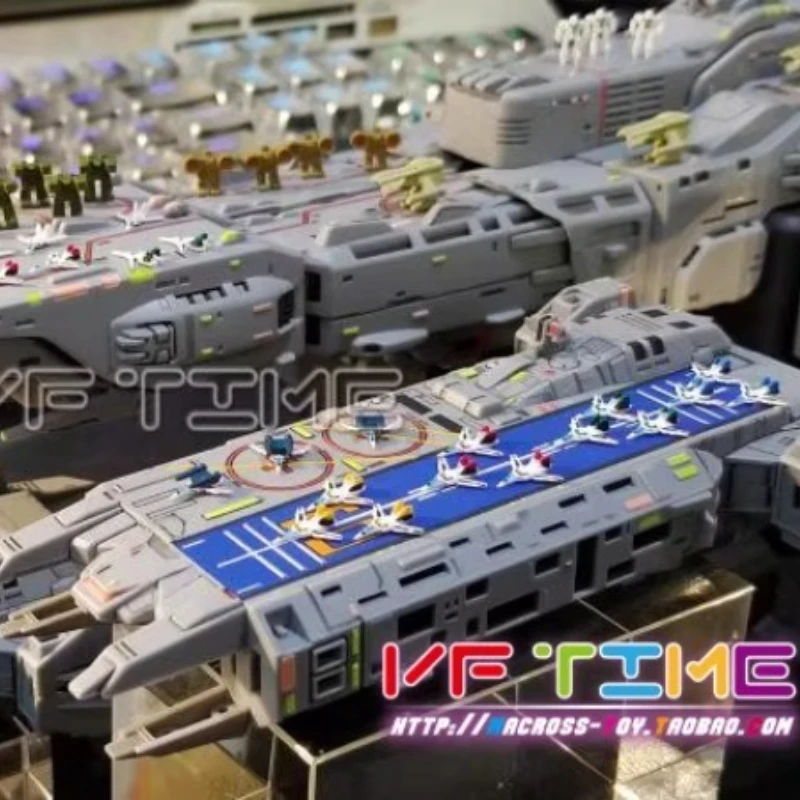 Nuevo punto Original Super Time fortaleza fortaleza espacial 1/3000 SDF-1 acorazado accesorios adecuados VF1 Fighter Mecha Series