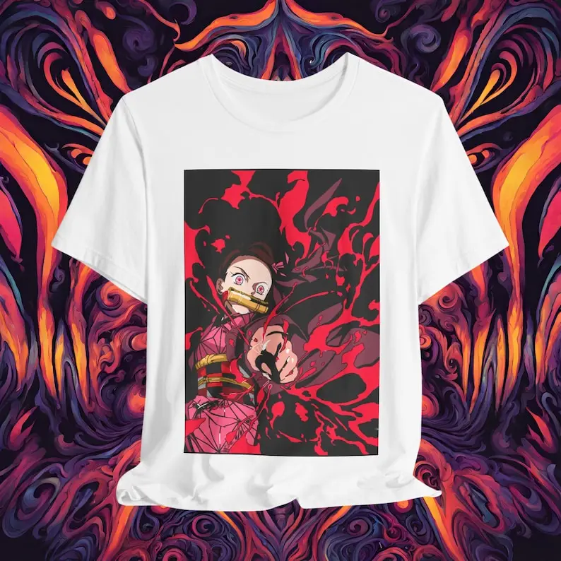 NEZUKO T-Shirt, Demon slayer Shirt, Anime Shirt, Anime Unisex T-Shirt, Aesthetic Anime T-Shirt, Trendy Tees, for Gift, for coupl