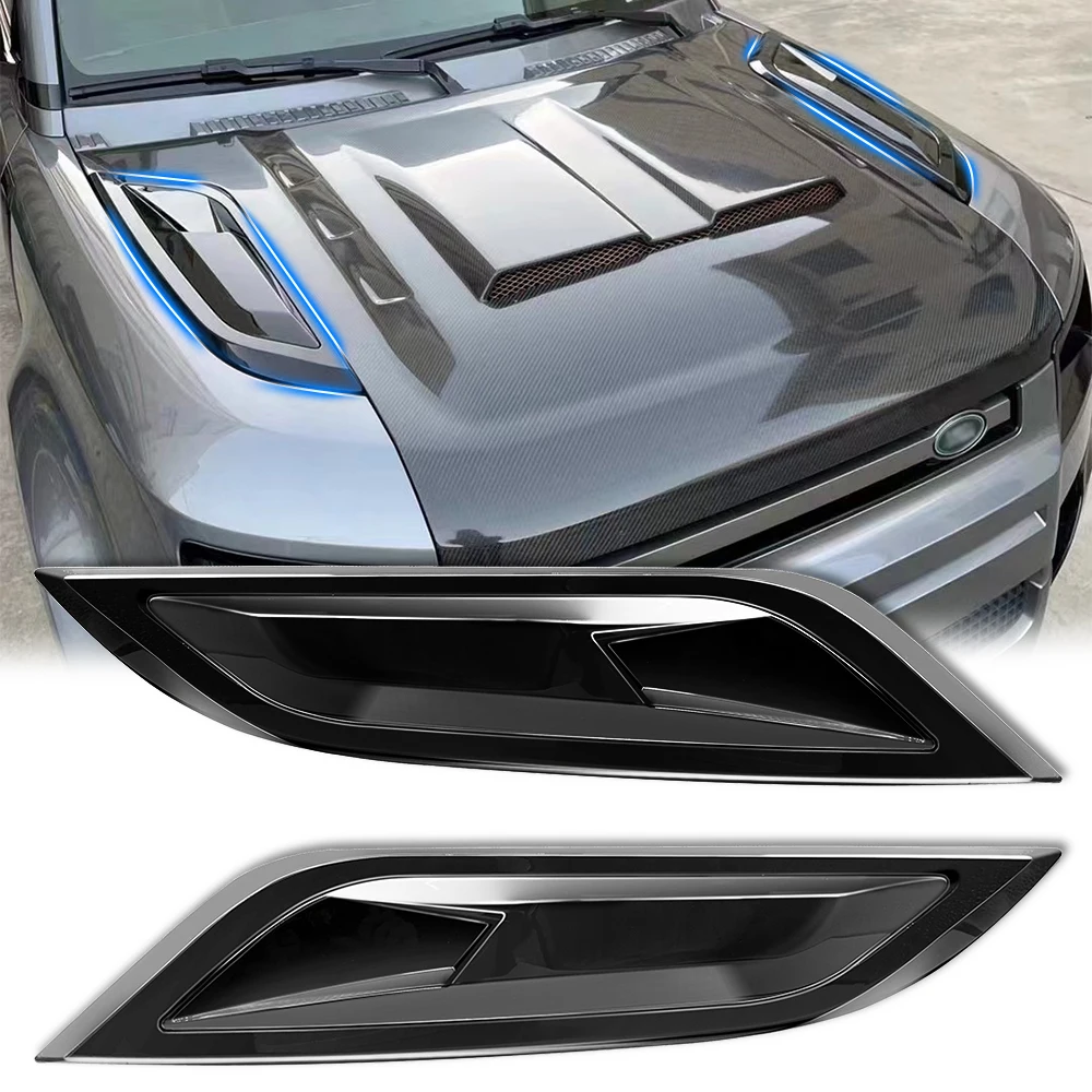 

ABS Air Flow Intake Scoop Vent Snow Cover for Land Rover Defender 2020-2025 front hood bonnet side trim cover