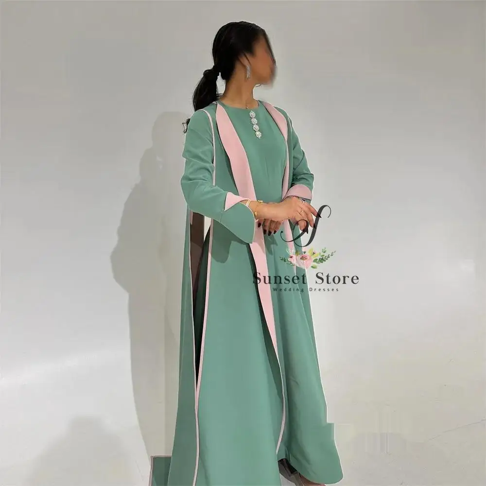 تخصيص الديكور الرسمي سطر س الرقبة مناسبة مخصصة ثوب طويل Es عارضة