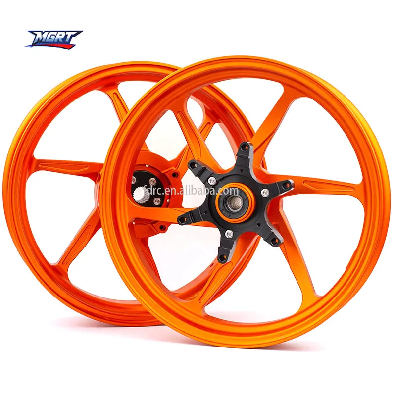 

Forged Aluminum Wheel Rims SH 150 Front and Rear Set for HONDA SH150 Racing Motorcycle Parts Orange Wheels