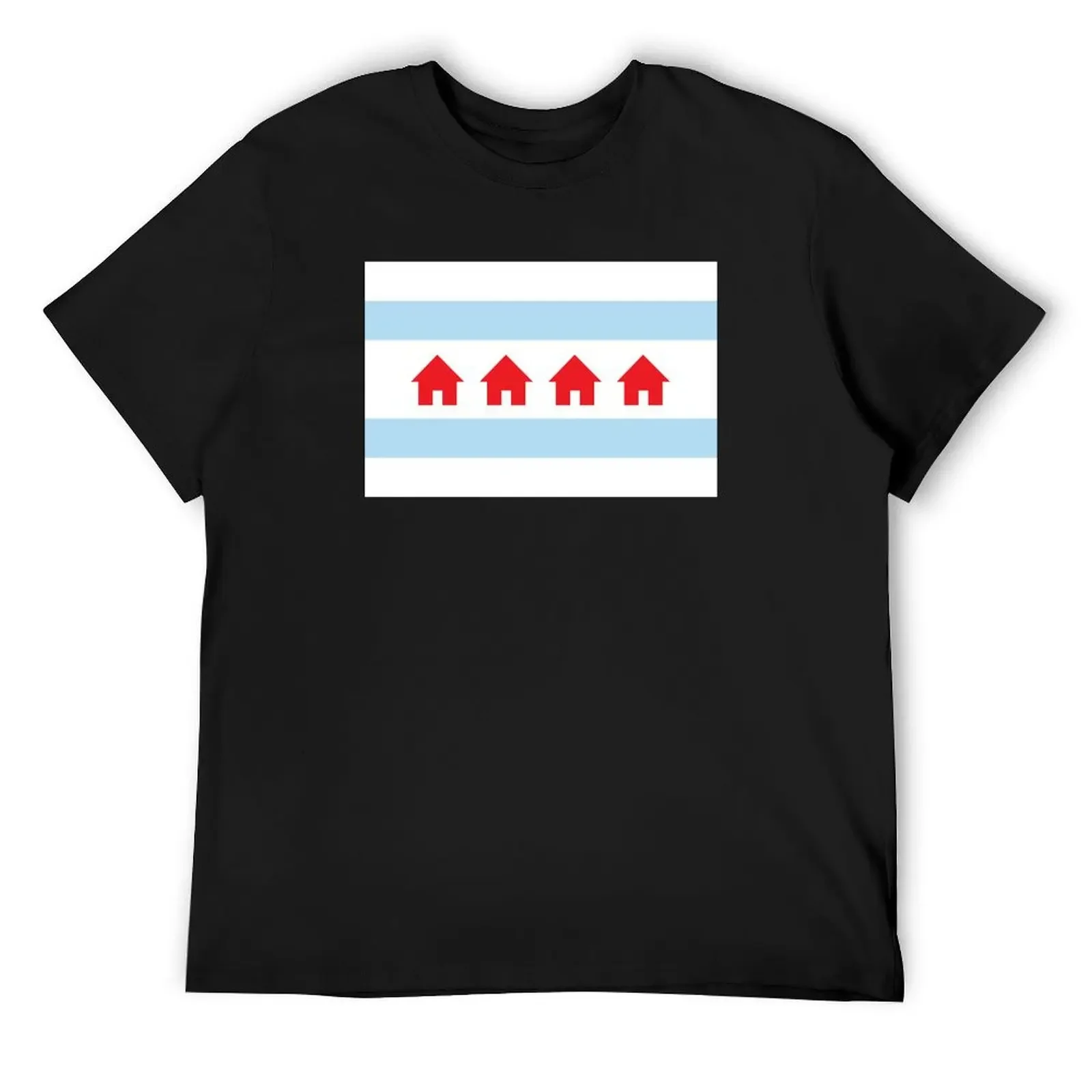 

Chicago House Tee T-Shirt oversized graphic tee cute tops summer 2025 Short sleeve tee men