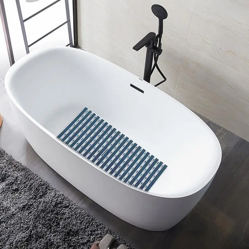 Bathroom Anti-Slip Mat Non Slip Shower Floor Mat Rubber Great Drainage Mat Y Shaped Stripe Mat With Suction Cup For Tub Bathroom