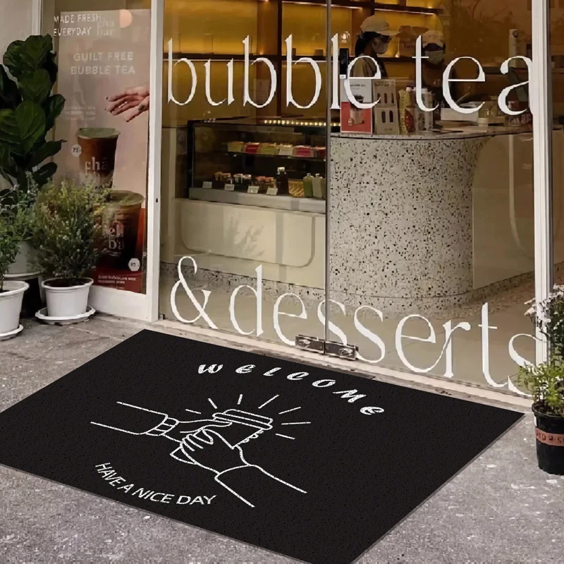 Coffee shop door floor mat Commercial silk ring door foot mat Store door entrance mat Dirty mud mat