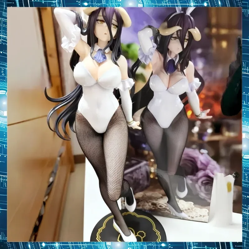 

30cm Furyu Bicute Bunny Albedo In Stock Anime Figure Special White Edition Collectible Toy Genuine Model Gift Desk Decoration