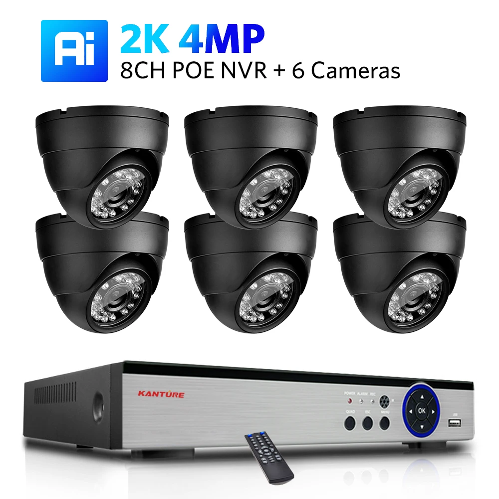 Variant: 8CH NVR x 6PCS 2K