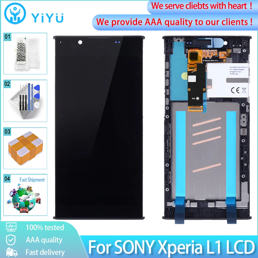 تقرير ونصيحة حول شاشة LCD الأصلية لجهاز Sony Xperia L1 G3312