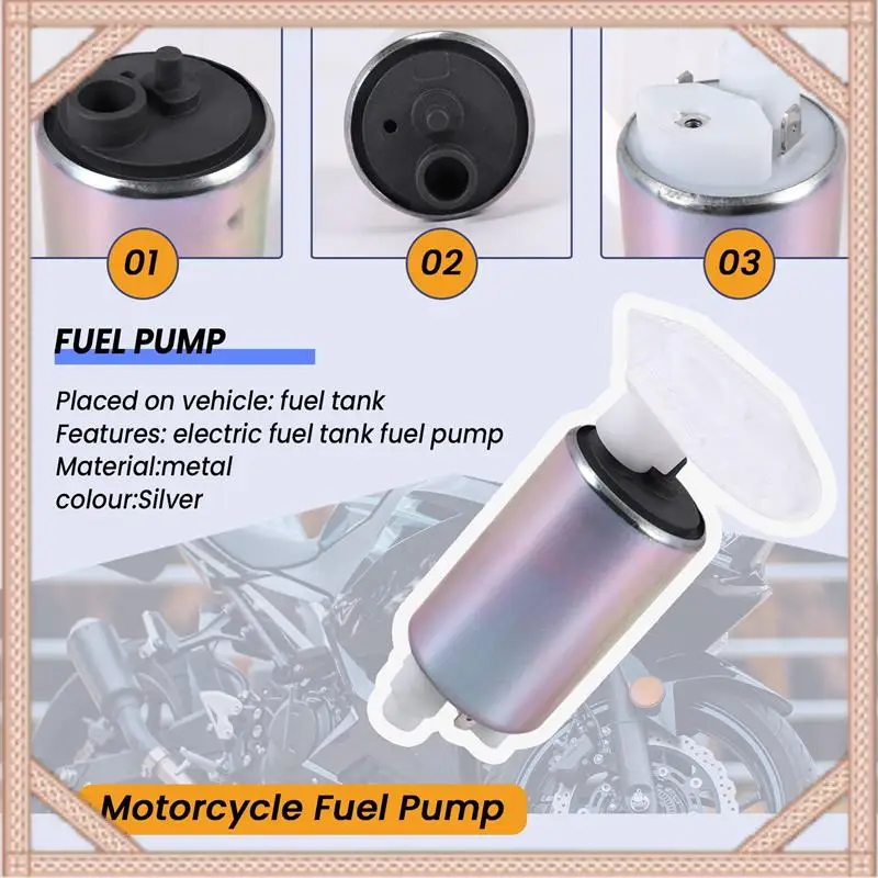 

Electric Fuel Pump For Motorcycle EFI Kawasaki Suzuki Vstrom TU250 RMZ450 GSXR750 GSXR600 GSXR600 HFP-386 Fuel Pump TP-035