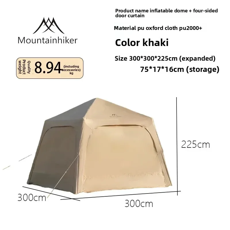 Mountainhiker Large Inflatable Camping Tent for 4-6 People